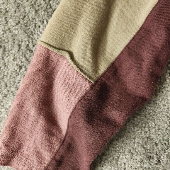 Womens Logo Lounge Long Sleeve Top Size Medium Multicolor Color Block Tunic - Picture 5 of 10